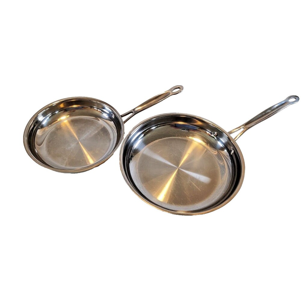 Cuisinart Stainless Steel Skillet Set 8" and 10" Model 722-20 and 722-24